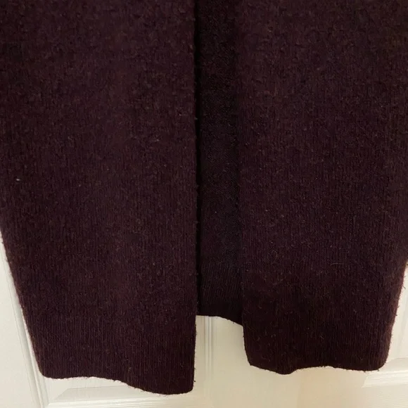 H&M Long Open Front Burgundy Cardigan - Picture 3 of 7